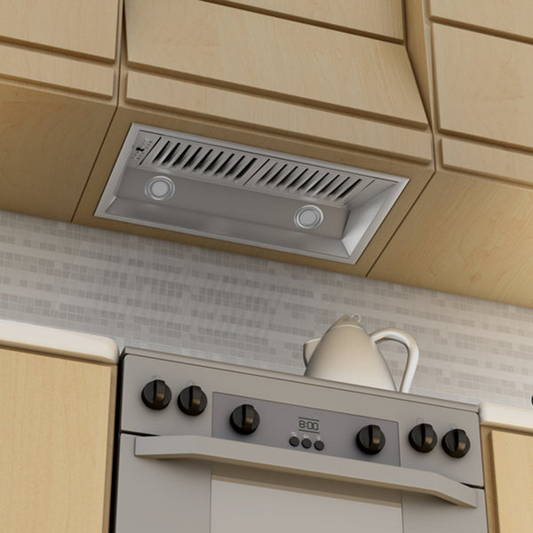 ZLINE Kitchen and Bath, ZLINE Remote Blower Range Hood Insert in Stainless Steel (695-RD), 695-RD-28,