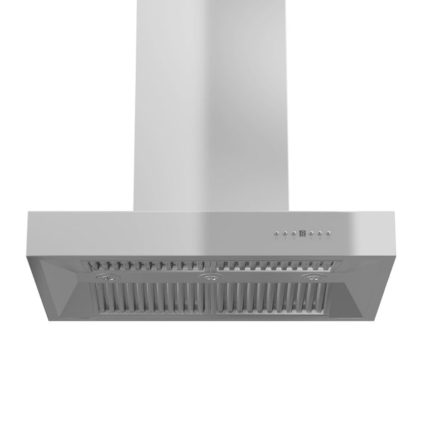 ZLINE 48" Ducted Professional Island Mount Range Hood in Stainless Steel (KECOMi-48)