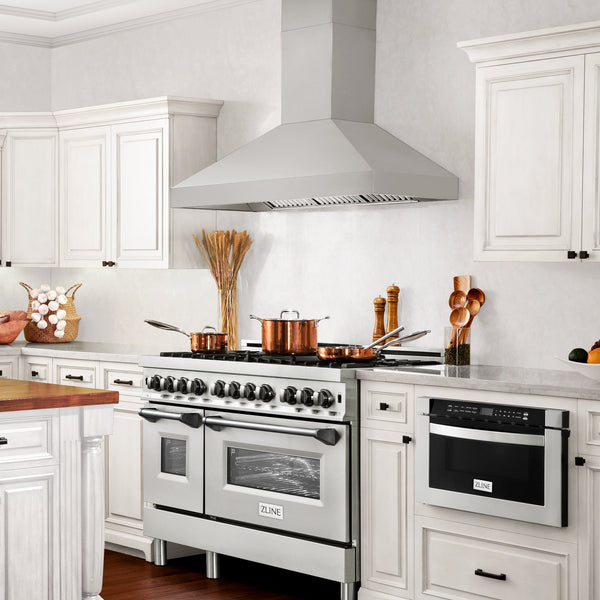 ZLINE Professional Convertible Vent Wall Mount Range Hood in Stainless Steel (597)