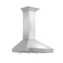 ZLINE 36" Convertible Vent Convertible Vent Wall Mount Range Hood in Stainless Steel with Crown Molding (KL3CRN-36)