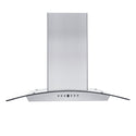 ZLINE 36" Convertible Vent Wall Mount Range Hood in Stainless Steel & Glass (KZ-36)