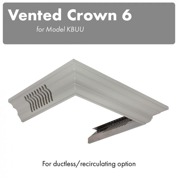 ZLINE Vented Crown Molding Profile 6 for Wall Mount Range Hood (CM6V-KBUU) - Rustic Kitchen & Bath - Range Hood Accessories - ZLINE Kitchen and Bath