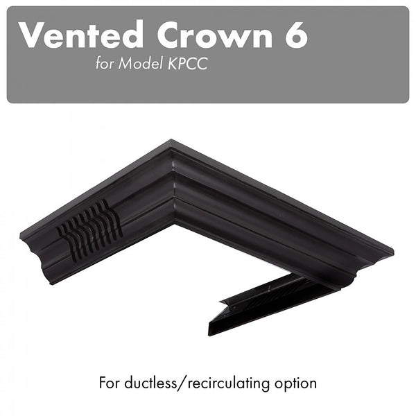 ZLINE Vented Crown Molding Profile 6 for Wall Mount Range Hood (CM6V-KPCC) - Rustic Kitchen & Bath - Range Hood Accessories - ZLINE Kitchen and Bath