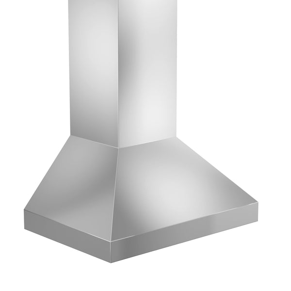 ZLINE Professional Convertible Vent Wall Mount Range Hood in Stainless Steel (597) Side Above View