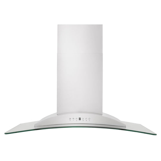 ZLINE 36" Convertible Vent Convertible Vent Wall Mount Range Hood in Stainless Steel & Glass (KN-36)