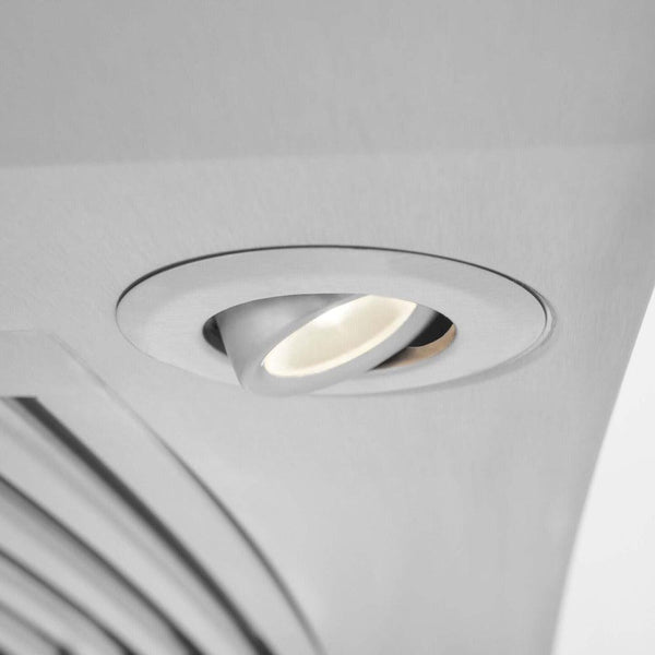 ZLINE Convertible Vent Wall Mount Range Hood in Stainless Steel & Glass (KN4) Built-in LED Lighting