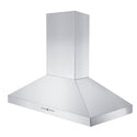 ZLINE Convertible Vent Wall Mount Range Hood in Stainless Steel (KL3) side above.