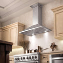 ZLINE Wall Mount Range Hood In Stainless Steel With Built-In CrownSound® Bluetooth Speakers (KL2CRN-BT) - Rustic Kitchen & Bath - ZLINE Kitchen and Bath