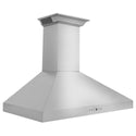 ZLINE Ducted Vent Wall Mount Range Hood in Stainless Steel with Built-in CrownSound Bluetooth Speakers (KL3CRN-BT) side.