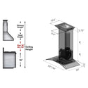 ZLINE Kitchen and Bath, ZLINE Wall Mount Range Hood in Stainless Steel with Built-in CrownSound® Bluetooth Speakers, KZCRN-BT-30,