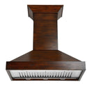 ZLINE Convertible Vent Wooden Wall Mount Range Hood in Walnut (KBRR) front